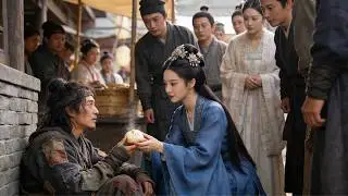 Only the girl gave the beggar a bun,but he was a martial arts genius who risked his life to save her