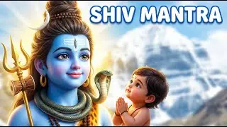🕉️ Lord Shiva Mantra for Kids (Karpura Gauram) || Soothing Sleep Lullaby
