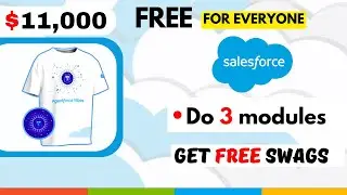 Solve 3 Module Get Salesforce Swags worth $11,000 || Free Salesforce Swags in 2026