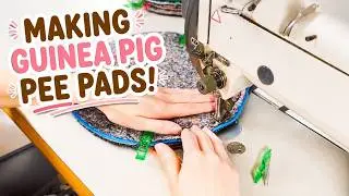 Studio Vlogs - Making Guinea Pig Pee Pads For My Small Business
