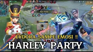 HARLEY PARTY GAMEPLAY !! TOP GLOBAL HARLEY MOBILE LEGEND