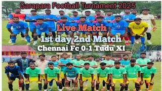 1st day/1st/2nd round/Topsahar vs Ratan pur..Tudu XI 1-0 Chennai At-Garapara Football Turnament 2025