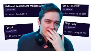 Exposing My SECRET UNLISTED VIDEOS!