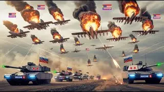 Massive Air Battle! U.S. Jets Attack Russian Convoy &ndash; Russia Responds With Full Force! &ndash; ARMA 3