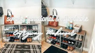 Simple, functional & affordable entry way makeover | The Hailey Diaries