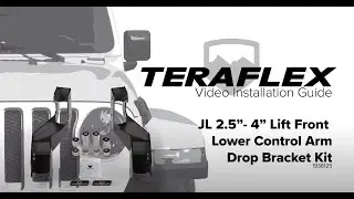 TeraFlex Install: JL/JLU Front Lower Control Arm Drop Bracket Kit
