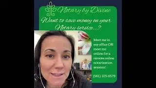 Notary Public - In-Office and RON  Appointments save money