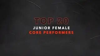 Radix Junior Female Core Performer Top 20 Announcement