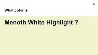 Menoth White Highlight color #f0f1ce hex Cool Brown color f0f1ce