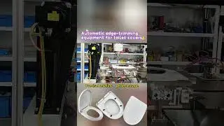 Automatic edge-trimming equipment for toilet covers | Toilet seats | Toilet lid | Wc seat #machine