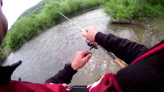 Pescuit Pastrav pe Tarnava Mare, Sub Cetate, Mai 2015