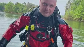 Firefighter uses profits from scuba diving business to help families stay safe on Lake Lanier