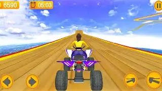 Driving ATV Bike On Impossible Track Game | Motocross Dirt ATV Bike Fastest Racing Game