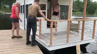 First launch diy houseboat