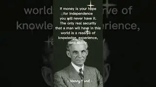 if money is your hope - Henry Ford #quotes #henryford #shorts #tranding #spirit #life #video #fyp