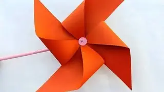 Moving paper Toys.How to make paper swing fan