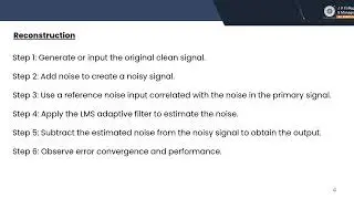 Adaptive noise cancelling using lms algorithm