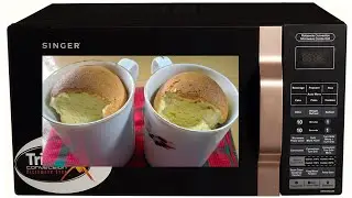 সিঙ্গার মাইক্রোওয়েভ ওভেনে কাপ / মগ কেক রেসিপি। Singer Microwave oven Mug Cake Recipe। Cup Cake