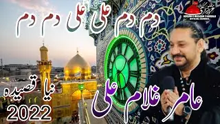 Dum Dum Ali Ali Dum Dum Aamir Ghulam Ali Khan 13 Rajab 2022 Latest New Qasida Mola Ali Jashan 4K