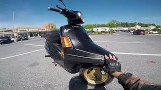Reviving a 1984 Yamaha Riva 180 | First Ride After Removing the Engine & Cleaning the Carb!