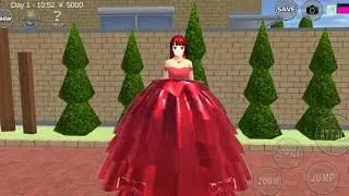 ✨❤️ Red shiny Glossy Party Gown Tutorial | Sakura School Simulator
