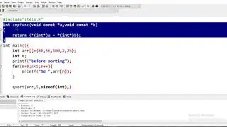 qsort library in c (easy method to sort array in c)