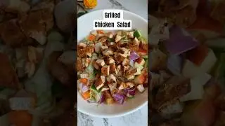 Grilled Chicken Salad for Weight Loss | Healthy High Protein 👆💫😍 #youtubeshorts #shorts #ytshorts