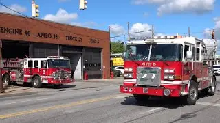 Baltimore City Fire Department Engine 46 & Truck 27 Responding 5/7/25