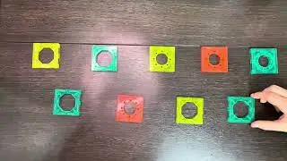 Magnetic transparent construction set