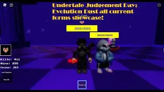 Roblox Undertale Judgement Day Evolution Dust All Current Forms Showcase!