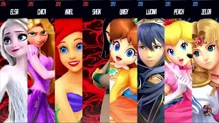 Disney Princesses Vs Nintendo Princesses- Super Smash Bros Mods