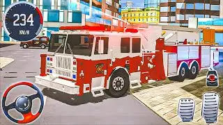 Fire Truck Simulator | Emergency Rescue Truck Driving | Realistic - Android Gameplay
