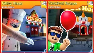 Pizza Obby VS Carnival Escape Hungry Worm Prison - Gameplay Walkthrough Part 5 (Android, iOS)