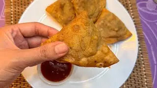 Crispy Creamy Tikka Samosa #samosa #tikka #ramadanrecipes #desifood #recipe 