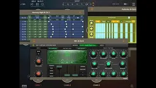 Harmony 8 - RE-1 Virtual Tape Machine - Perforator - Vocal Soundscaping - iPad demo