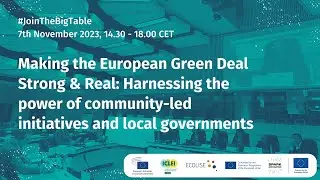 Making the European Green Deal Strong and Real (#10Theses policy event, with ECOLISE, EESC & ICLEI)