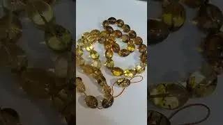 🍀Natural Baltic Amber Islamic Prayer Beads Misbaha Tasbih Rosary 72g 33 Beads🍀