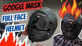 How to Use Goggle Mask for Full Face Helmet @weekendvoyage
