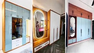 Cupboard with Mirror Design | Sliding wardrobe design for bedroom | Wardrobe colour combination