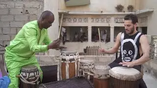 Senegalese Master Drummer Aly Ndiaye Rose & Ben Aylon