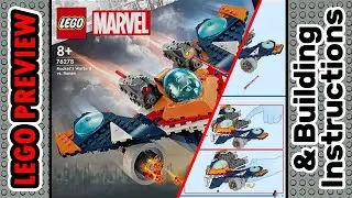 PREVIEW: 76278, LEGO Marvel, Rocket's Warbird vs. Ronan​ & Building Instructions! LEGO 2024