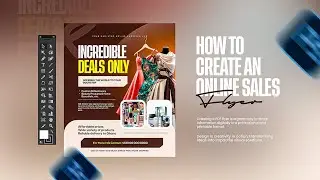 Online Sales Shop Flyer Design In Photoshop. Beginner-Friendly Tutorial