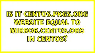 Is it centos.pkgs.org website equal to mirror.centos.org in CentOS?