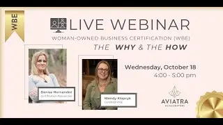 WBE Certification: the Why & the How