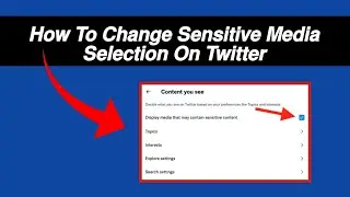 How to change sensitive media selection on twitter (2022 Method)