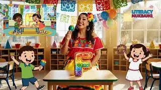 F es para Fiesta 🎊 | Literacy Mukbang&trade; Bilingual Alphabet Series | Let&rsquo;s Take a Bite Out of Learning