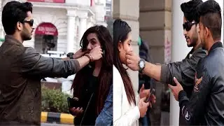 Blind Man Pulling Cute Girls Cheeks | Pranks In India | Zia Kamal