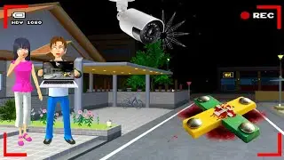 Yuta Mio Panik CCTV Merekam GASING PENGHAPUS Berdarah Di Depan Rumah 😱 | Sakura School Simulator