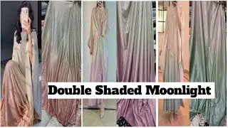 Double Shaded Moonlight Fabric || Moon light dress designs