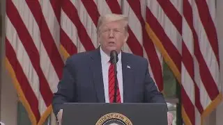 President Trump comments on not wearing a mask